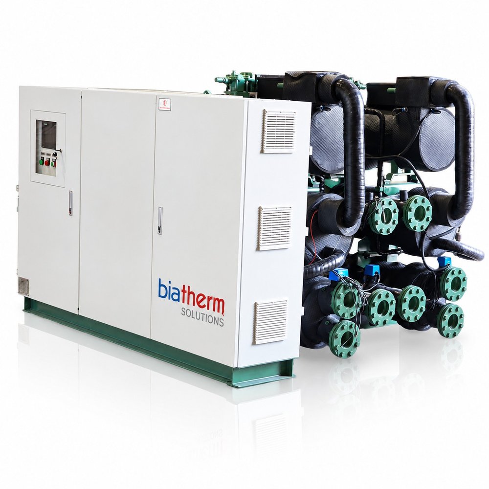 Water-to-water central heating heat pump unit