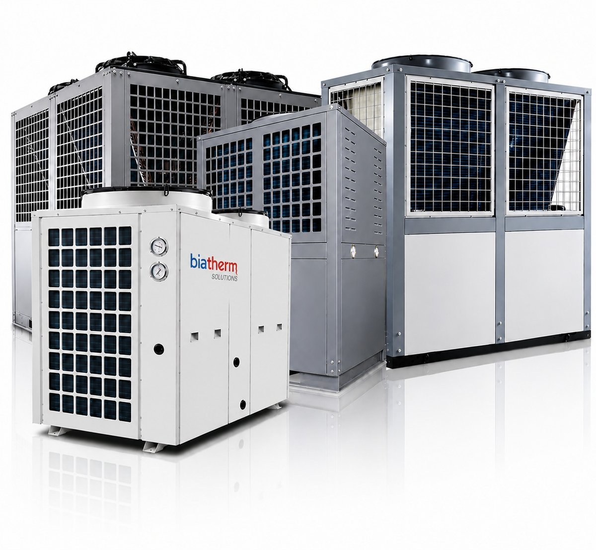 Air-to-water swimming pool heat pump units